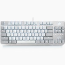 에이수스 ROG STRIX SCOPE NX TKL 텐키리스 게이밍 기계식 유선키보드 갈축 영문, 문라이트 화이트, 90MP02B7-BKUA00