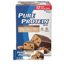 Pure Protein 퓨어 프로틴 바 팩 쿠키 도우 1.76oz(50g) 12팩