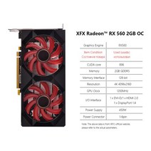XFX Radeon RX 580 8GB 4GB 2GB 게임 그래픽 카드 데스크탑 컴퓨터 비디오 GPURX550 RX560 RX470 RX570 RX590, 13 RX560 2GB 2Fan