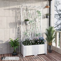 조경시설물 차폐목재휀스 방부목 단독주택 담장울타리, 80x40x190화이트