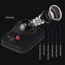 차량 사이드 카메라 2 led 적외선 조명 360 학위 ccd hd 자동차 후면보기 전면 전면 측면 주차 백업, 없음