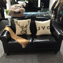 엔틱 쇼파 클래식 소파 빈티지 유럽 고급, 블랙 가죽