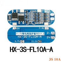 BMS보드1S 2S 3S 4S 6S 리튬 이온 배터리 보호 보드 18650 충전기 모듈 PCB BMS Lipo 셀, 06 3S 10A