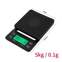 전자 커피 베이킹 저울 카페 바리스타 저울 타이머가있는 3 0.1 5 0.1 디지털 휴대용 디지털 주방 고정밀, 5kg 0.1g