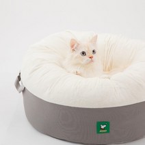 페스텝 고양이 극세사 숨숨집 호박방석, 그레이