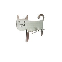 웃는 고양이 크리에이티브 스테인레스 스틸 강력 후크 욕실 방수 이중 후크 강력 접착 주방 수납 벽 걸이, 03