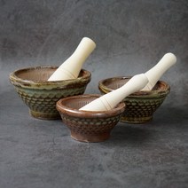 국산 도자기 깨갈이 깨절구 미니 절구 마늘다지기 이유식절구 핸드페인팅, 대, 1개