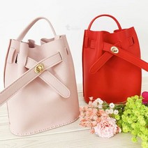 가죽 버킷백 만들기, 체리레드