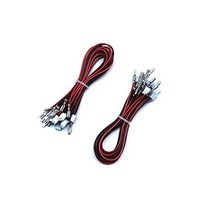 Arcity 아케이드 버튼 와이어 하네스 케이블 제로 딜레이 USB 인코더 PCB 20개 LED 및 Sanwa 스타일 버튼과 호환되는 0.3cm 2.8mm 단자 포함, 2.8mm(0.110인치)