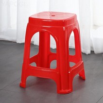 플라스틱 의자 초후 밴딩 의자 4발고 벤츠 4발고 벤츠 펙트, 46cm 중 의자(레드)