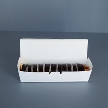 샤인팩 일회용 종이도시락 샐러드 햄버거 김밥 떡 포장용기 무지 긴한줄(100개)