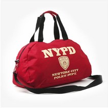 NYPD 캐주얼 운동 스포츠 가방 휘트니스가방 짐백 보스턴백, 레드