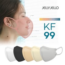 젤리젤로 [SK 단독! 무료체험 5매] 식약처 최고등급 KF99 마스크 대형 100매, 베이지/대형