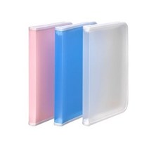 반투명PP원단 지퍼형화일케이스 휴대가편한파일케이스 사무용품 손잡이형 플라스틱 가방 전표 0-8324ea, 분홍(322492)