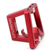 Litepro 접이식 자전거 앞 선반 마운트 캐리어 분할 블록 랙 부품 브롬톤용 돼지 코 패니어, 03 빨간