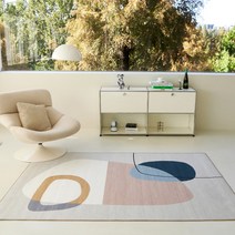 [한빛카페트] 플로티 아트 셔닐 사계절 러그 먼지없는 카페트 140x200cm