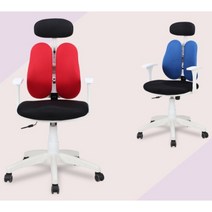 편한 고등학생 고3 책상용 듀얼메시 의자(7컬러) 주니어 학습 초등 허리, 그레이