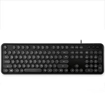KBD-47 구형 타자기 원형키캡 레트로 유선 키보드(민트색 품절), 1