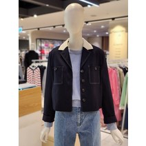 [백화점매장 정품출고] 올리브데올리브 카라배색 스티치포인트자켓(OW3MCJ419-DG-EL)