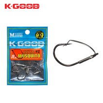 KGOOD 와일드모스키토 웜훅 위드가드훅 다운샷바늘, 3호