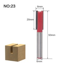 6mm 생크 우드 라우터 비트 스트레이트 엔드 밀 트리머 청소 플러시 트림 코너 라운드 코브 박스 도구 밀, 11 NO23