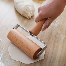 HNW 반죽 롤러 스틱 우드 롤링 베이킹 크래커 피자 주방 도구 용품, 1개, Wood Color