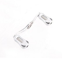 카와 새로운 낚시 릴 핸들 탄소 손잡이와 알루미늄 합금 로커 더블 핸들 구멍 크기 8x5mm 다이와 릴 DIY 액세서리, 은