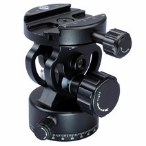iShoot 표준 퀵 릴리스 플레이트로 RRS 및 Arca-Swiss Kirk와 호환되는 댐핑 기능을 갖춘 올 메탈 2D 360도 패닝 파노라마 헤드, 1매, IS-6558JZ