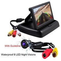 차량용 후석 모니터 리어 TV 캠핑카, 8개의 LED 카메라로