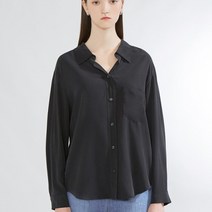 리스트 내추럴 오픈 칼라 셔츠 _TWWSTM70010BK