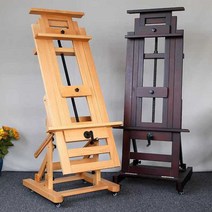 대형 원목 이젤 수평 접이식 전문가용 스탠드 이동식 전시