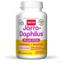 Jarrow Formulas Jarro-Dophilus 자로우포뮬러스 도필러스 + FOS 34억 100베지캡, 1개, 100정
