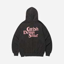 카비시 셀러 로고 후드 차콜 핑크 - 23SS Cavish Seller Logo Charcoal Pink 274669