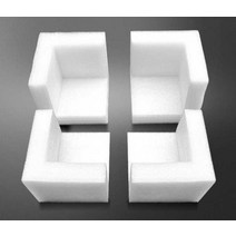 PE폼 포장재 두꺼운 완충제 두께 스폰지 압축스펀지, 흰색 80x80x80-20(36개입)