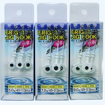 BCK 브라이트 야광지그헤드 풀치 갈치 광어 우럭 모노낚시, 브라이트 9g(3개입)