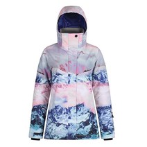 GsouSnow 여성용 스키 재킷 스노우 코트 방수 방풍 스노우보드 재킷 단열 .. 정품보장, Blue Pink