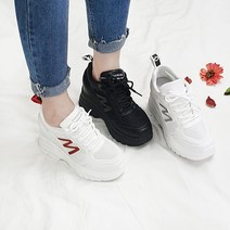 도도슈 메쉬 스탠딩 치어리딩 통굽 키높이 스니커즈 9cm