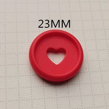 스노우보드바인딩부품 스노우보드바인딩 버튼바인딩 반투명 플라스틱 바인딩 링 100PCS23MM 버섯 구멍 노트, 03 빨간