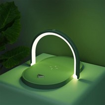 책상 조명등 감성스탠드 led독서등 샤오미-15W 고속 충전 LED 데스크 램프 무선 포함 USB 휴대폰 홀더, 04 Green