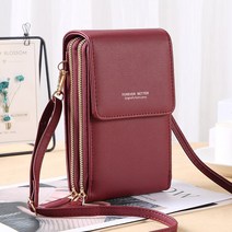저렴한 Frauen Tasche 2022 Trend Handtaschen Weiche Leder Kleine Brieftaschen Touchscreen Handy gel b