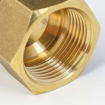 각파이프조인트 황동 단조 육각 너트 도 인치 플레어 파이프 피팅 어댑터 에어컨 구리, 04