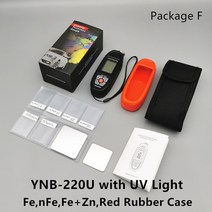 Yunombo YNB-220/220B/220U 필름 두께 측정기 자동차 페인트 테스터 코팅 게이지 백라이트 LED/UV 손전등 포함, 05 YNB-220U PackageF UV