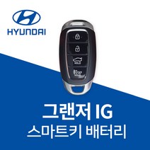 그랜저IG 스마트키 건전지 차 키배터리 파나소닉 차키 약 베터리 밧데리, 4개, 1개