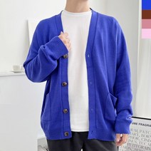 [etc] 블레오 남성 봄 가을 브이넥 오버핏 데일리 긴팔 니트 가디건