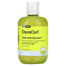 DevaCurl Low-Poo Delight 가벼운 수분 공급을 위한 순한 거품 클렌저 355ml(12fl oz)