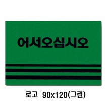 카펫매트 로고 90x120(그린)