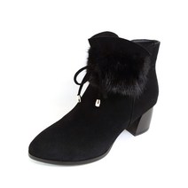 에스콰이아 [한정판매] 큐빅부츠 화려한부츠 발바닥이편한부츠 스웨이드부츠