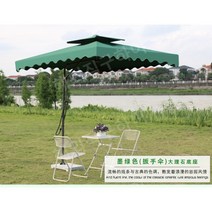 횡단보도그늘막 신호등 파라솔타격봉 횡단보도 빌라, 직경 2.2m+30kg 녹색 580