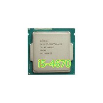 인텔 코어 I5 4670 i5 4670 3.4GHz 6MB 소켓 LGA 1150 쿼드 코어 CPU 프로세서 SR14D i5-4670 1150