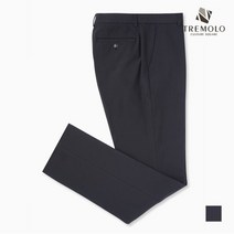라스트찬스_트레몰로_네이비 폴리본딩 일자 슬랙스 바지_TRNDLTZ9335